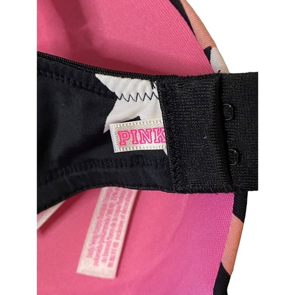 Victoria Secret PINK logo printed‎ underwire lightly padded Bra Sz 32DD - Picture 4 of 10